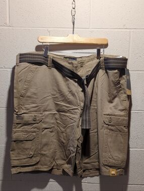 Lee Bourbon Cargo Shorts with Woven Belt